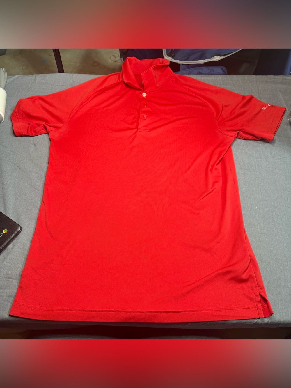 Puma Men's Bright Red Performance Polo